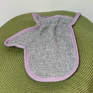 Norwex Veggie & Fruit Scrub Mitt limited edition Gray with Purple trim N…